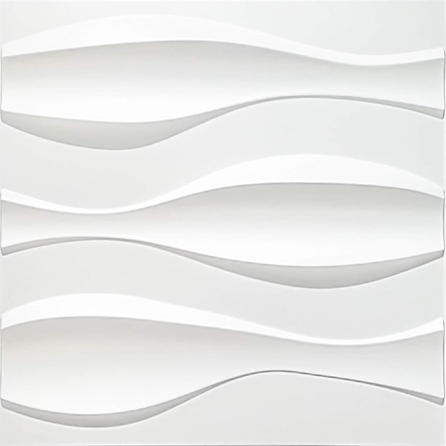 Art3d 19.7" x 19.7" (Pack Of 12) Wall Panel Stripes , Black