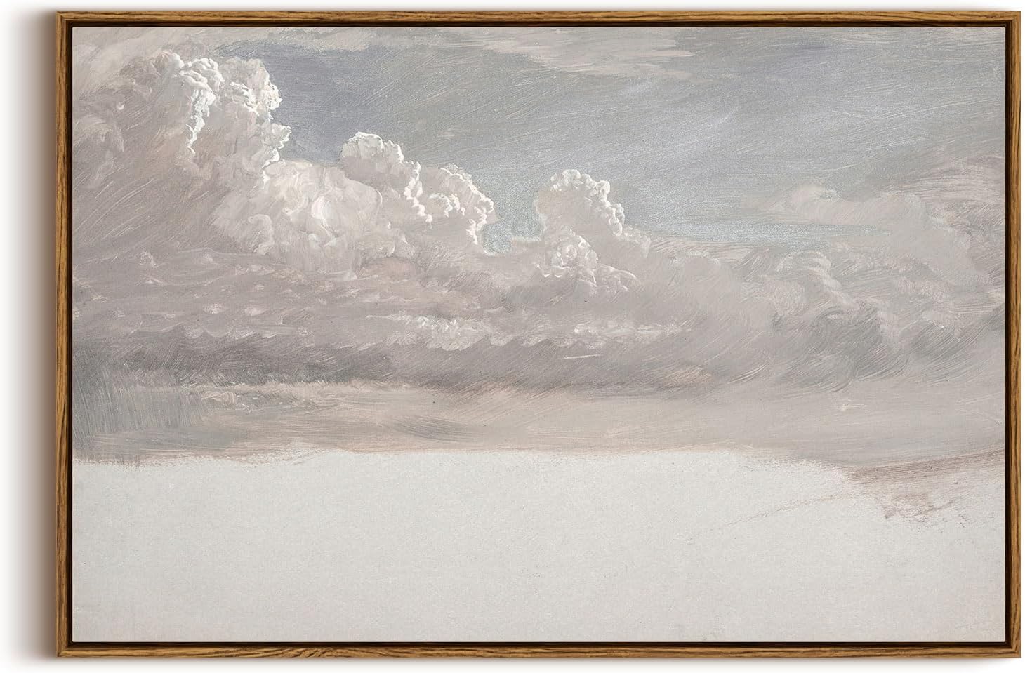 InSimSea Framed Canvas Wall Art Vintage Decor, Landscape Wall Art, Meadow with Flowers Art, Modern Farmhouse Decor, Cottagecore Bedroom Bathroom Office Decorations, 24"x36"