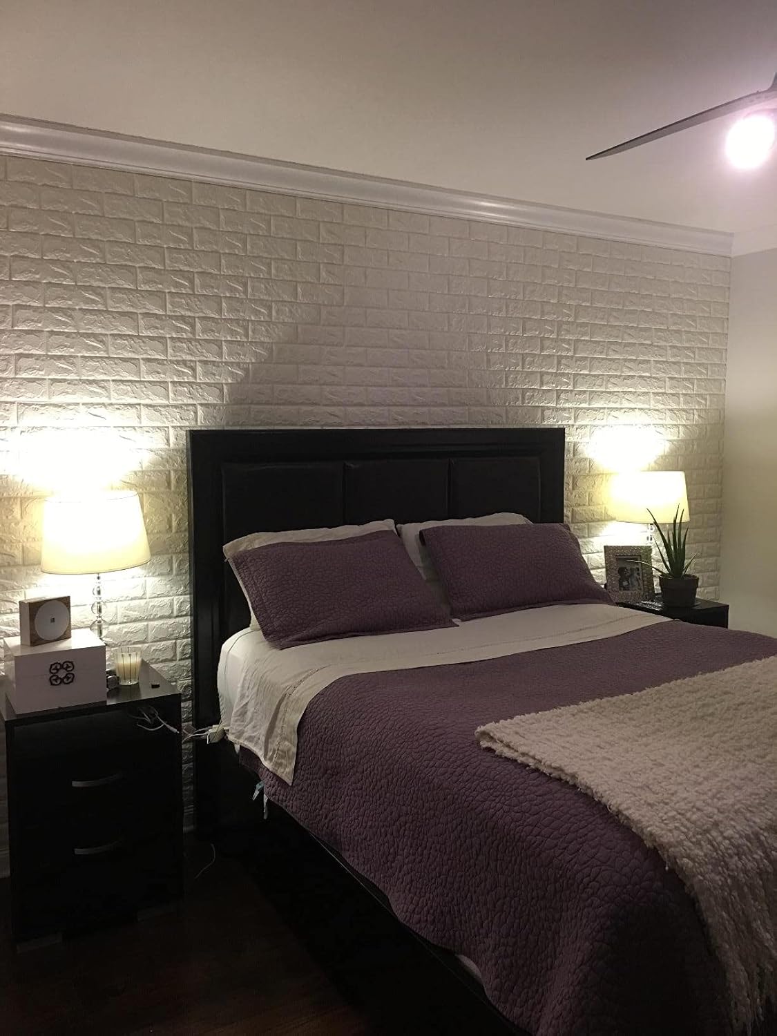 Art3d 11-Pack Peel and Stick 3D Wall Panels for Interior Wall Decor, White Brick Wallpaper, Covers 64 Sq.Ft