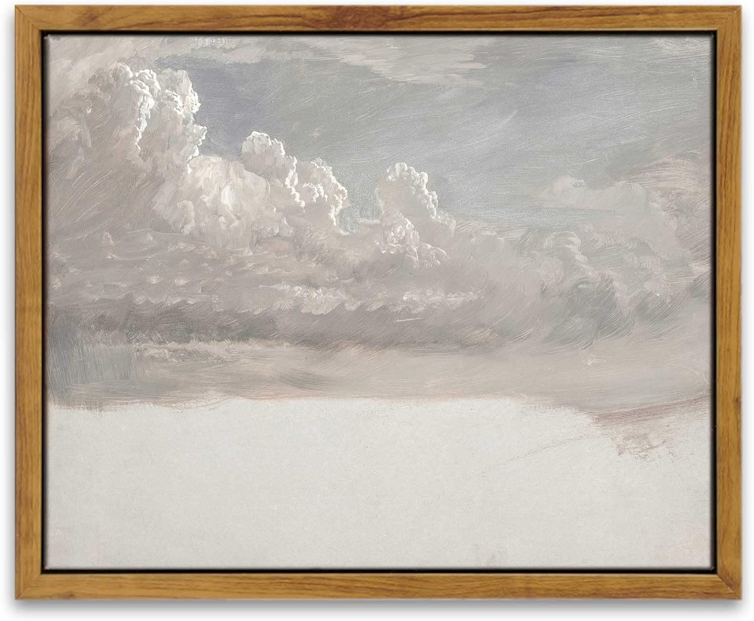 InSimSea Framed Canvas Wall Art Vintage Decor, Landscape Wall Art, Meadow with Flowers Art, Modern Farmhouse Decor, Cottagecore Bedroom Bathroom Office Decorations, 24"x36"