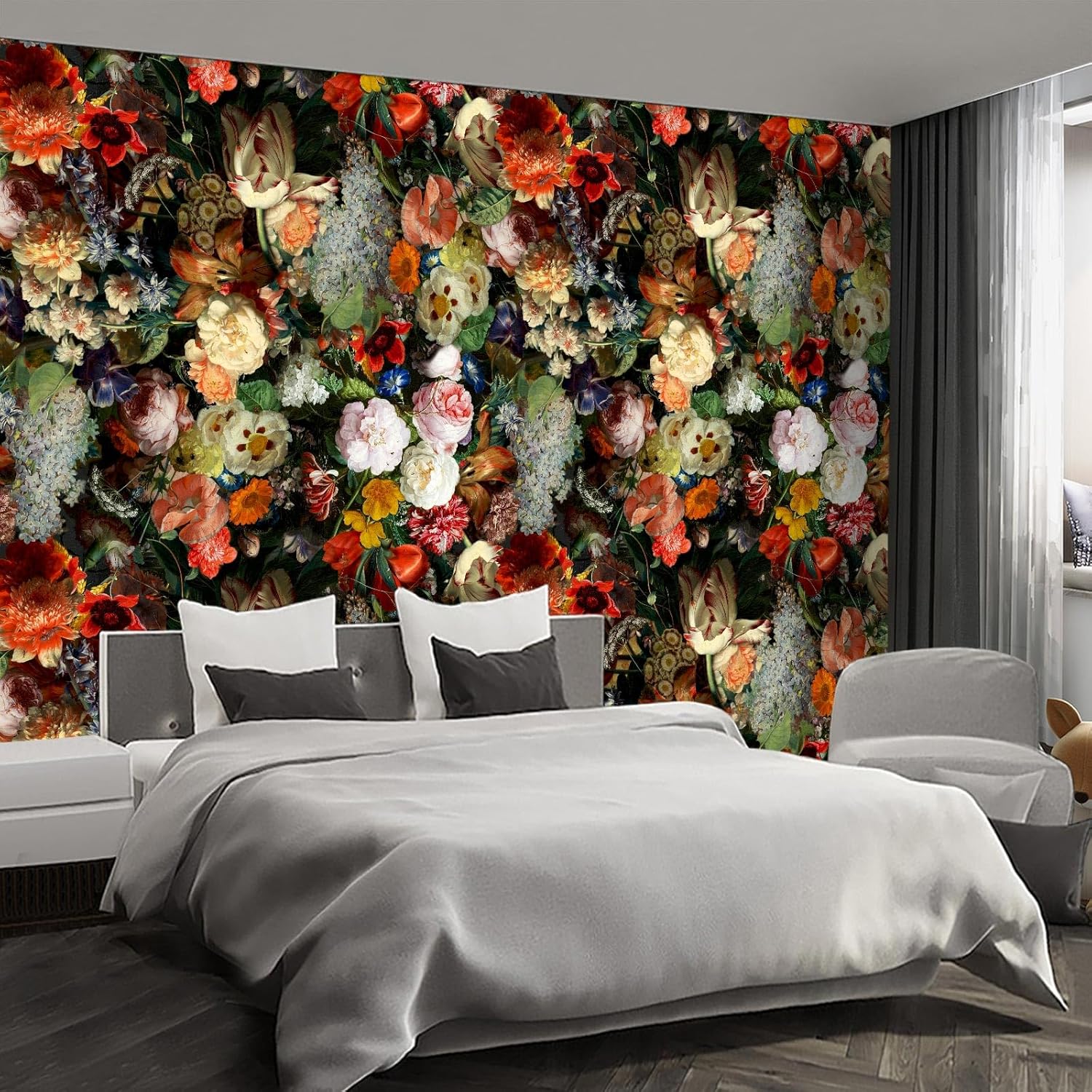 Forest Landscape Wall murals Woodland Tree Peel and Stick self Adhesive Wallpaper for Bedroom Living Room - 85"x118"